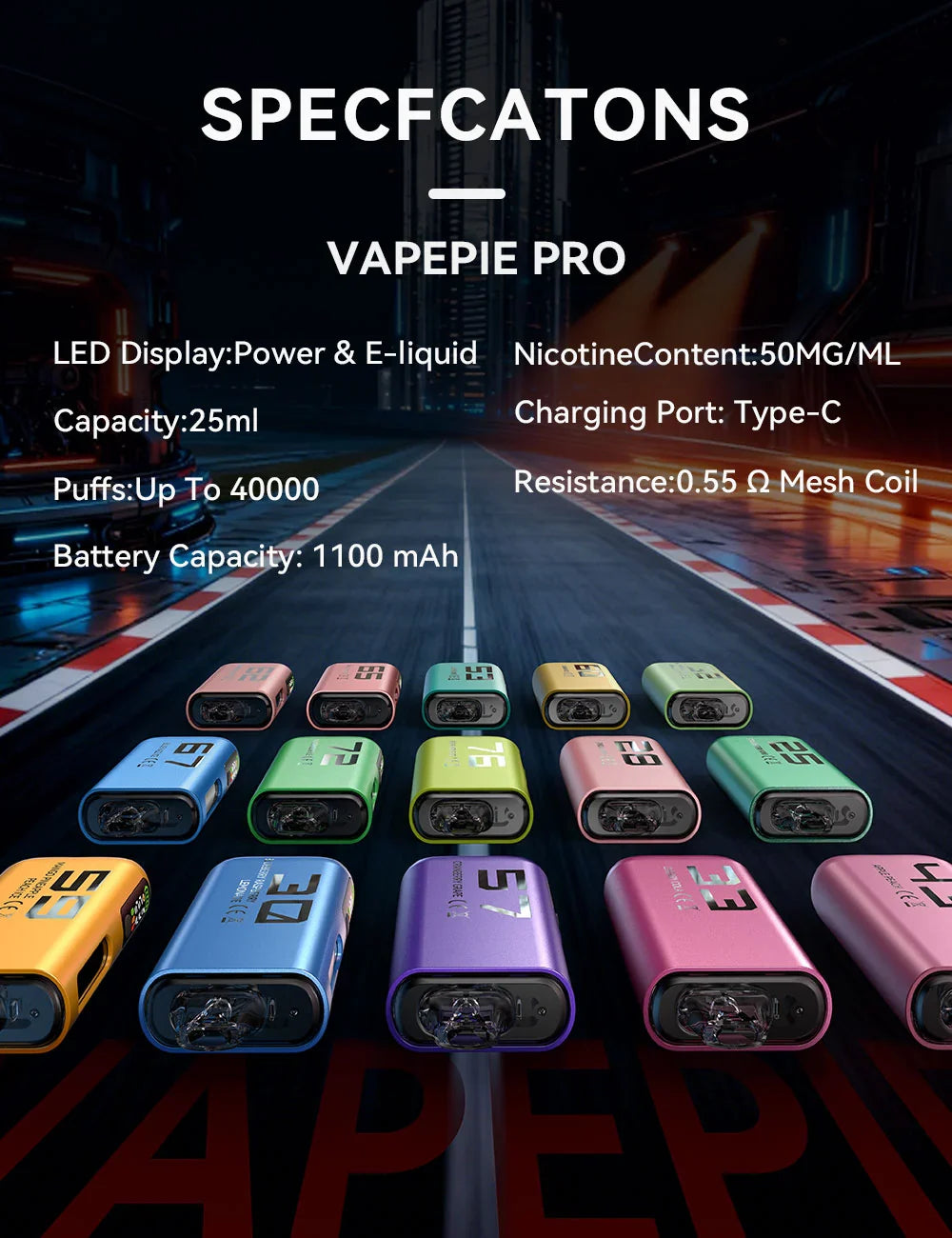 SAKURA MINT-Vapepie PRO 40000 Puffs